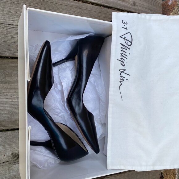 3.1 Phillip Lim Martini Pump Black High Heels Size 36 - Picture 2 of 11